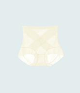 Smoothing Lace Light Shaping Short Girdle - Milk White