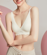 A~C Cup Bra | V-Neck Non-Wired Seamless Bra | U-Shaped Beautiful Back | Soft Support Technology