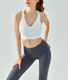 LYCRA® BLACK Technology | Y-Back Sports Bra | V-Neck Sports Bra