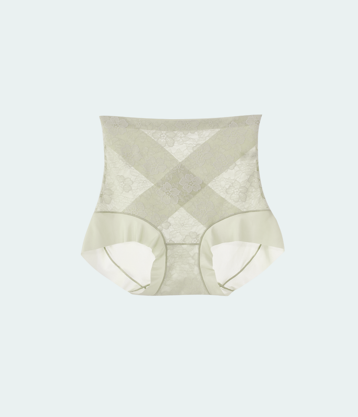 Smoothing Lace Light Shaping Short Girdle - Green