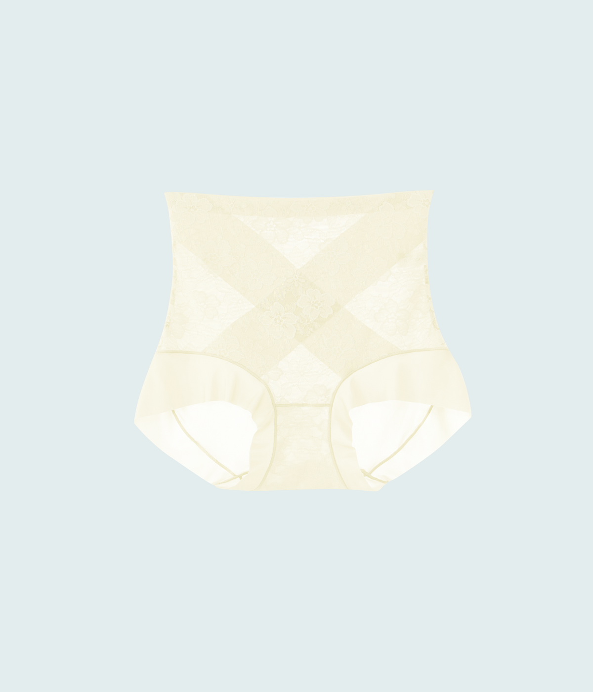 Smoothing Lace Light Shaping Short Girdle - Milk White