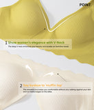 A~C Cup Bra | V-Neck Non-Wired Seamless Bra | U-Shaped Beautiful Back | Soft Support Technology