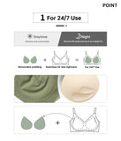 A~D Cup Bra | Day and Night Dual-Use Seamless Bra | Breathable T-shirt Bra | Excellent Breathability