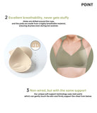 A~D Cup Bra | Day and Night Dual-Use Seamless Bra | Breathable T-shirt Bra | Excellent Breathability
