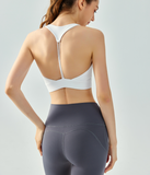 LYCRA® BLACK Technology | Y-Back Sports Bra | V-Neck Sports Bra