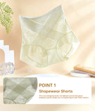 Smoothing Lace Light Shaping Short Girdle - Green