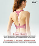 LYCRA® BLACK Technology | Y-Back Sports Bra | V-Neck Sports Bra